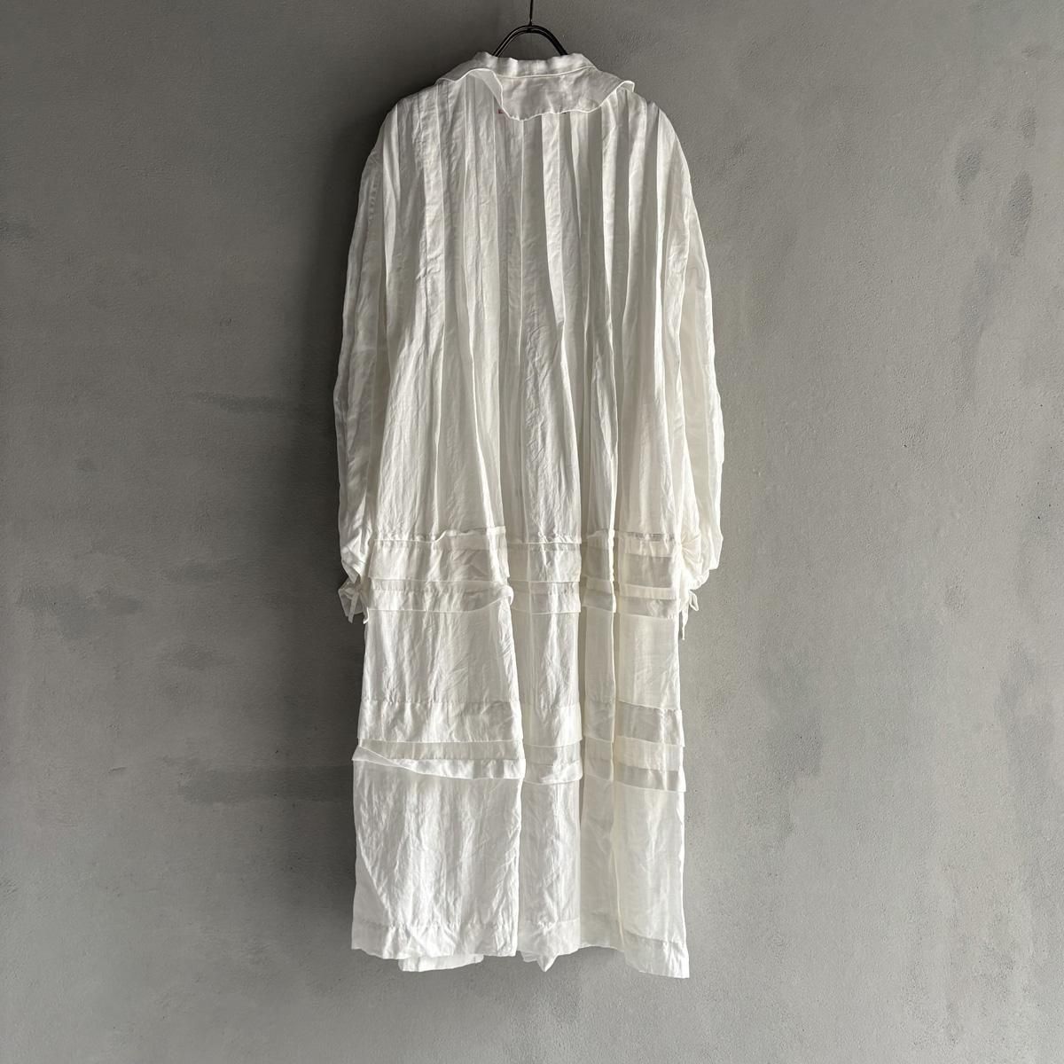 <img class='new_mark_img1' src='https://img.shop-pro.jp/img/new/icons13.gif' style='border:none;display:inline;margin:0px;padding:0px;width:auto;' />HALLELUJAH 1,  Manteau de Bapt  emeʥꥹ ޥȡOff White