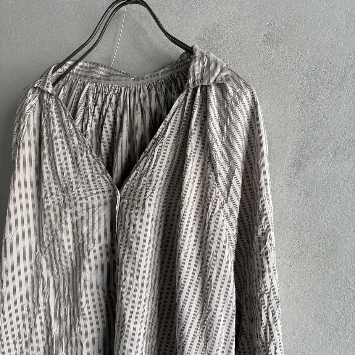 CHRISTIAN PEAU CP GN BLOUSEʥꥹ ݡ ֥饦NAVY STRIPE