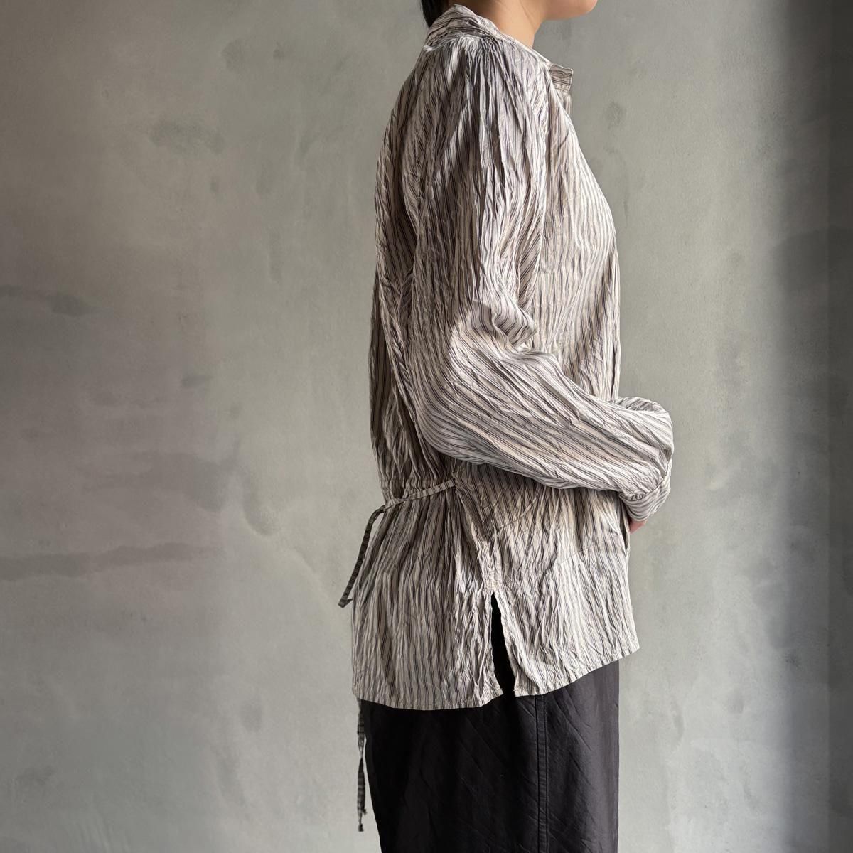 CHRISTIAN PEAU CP FP BLOUSE 001ʥꥹ ݡ ֥饦NAVY STRIPE