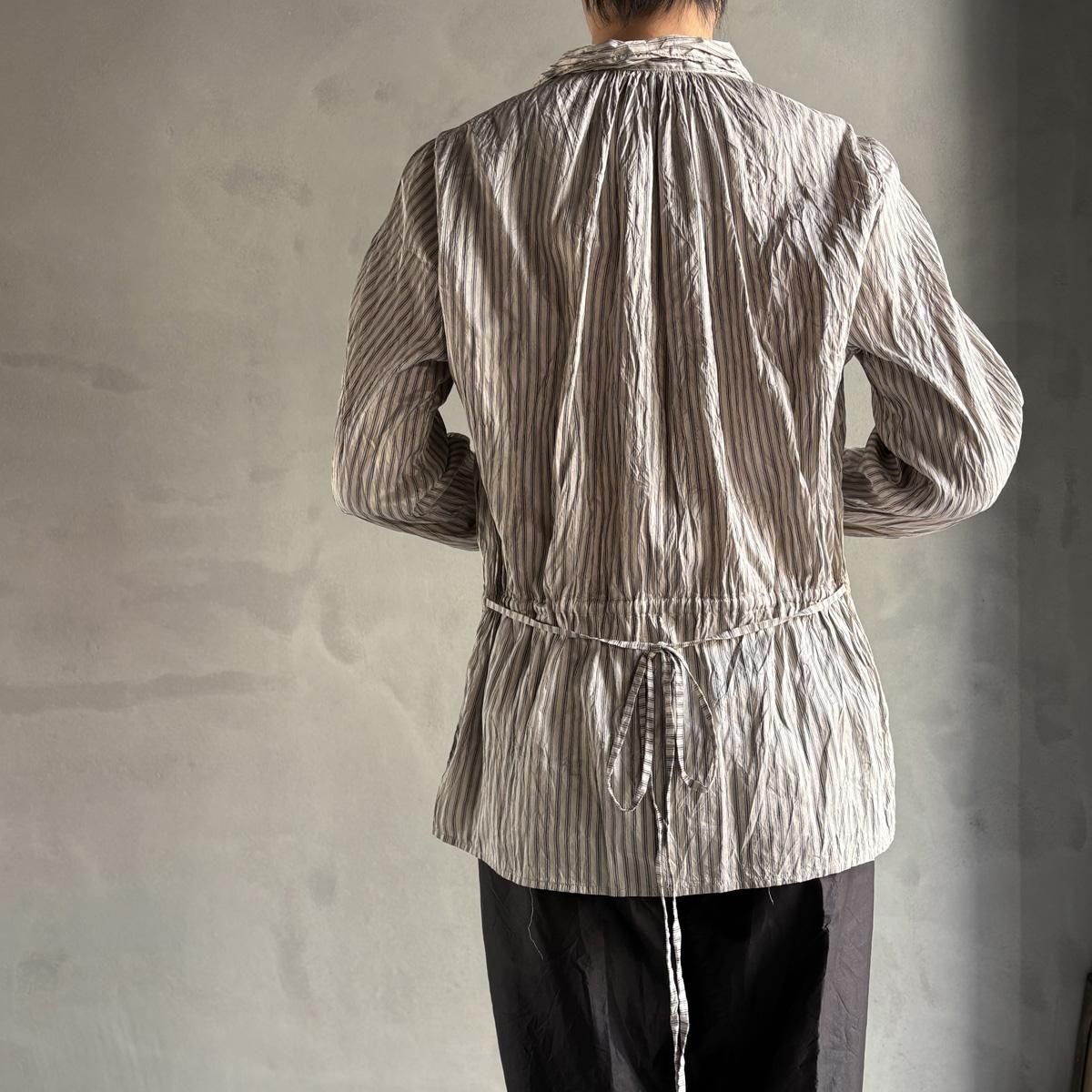 CHRISTIAN PEAU CP FP BLOUSE 001ʥꥹ ݡ ֥饦NAVY STRIPE