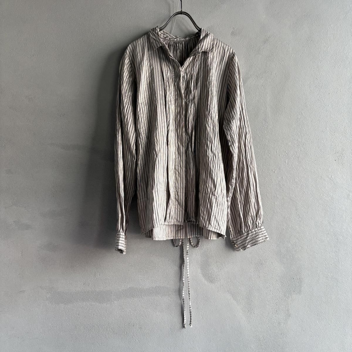 CHRISTIAN PEAU CP FP BLOUSE 001ʥꥹ ݡ ֥饦NAVY STRIPE