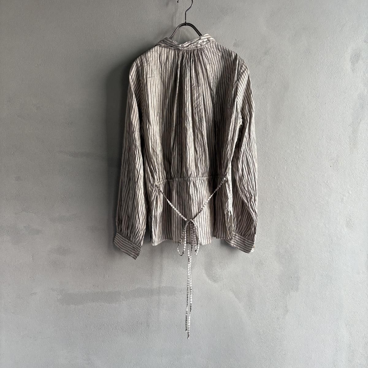 CHRISTIAN PEAU CP FP BLOUSE 001ʥꥹ ݡ ֥饦NAVY STRIPE