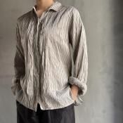 CHRISTIAN PEAU CP FP BLOUSE 001ʥꥹ ݡ ֥饦NAVY STRIPE