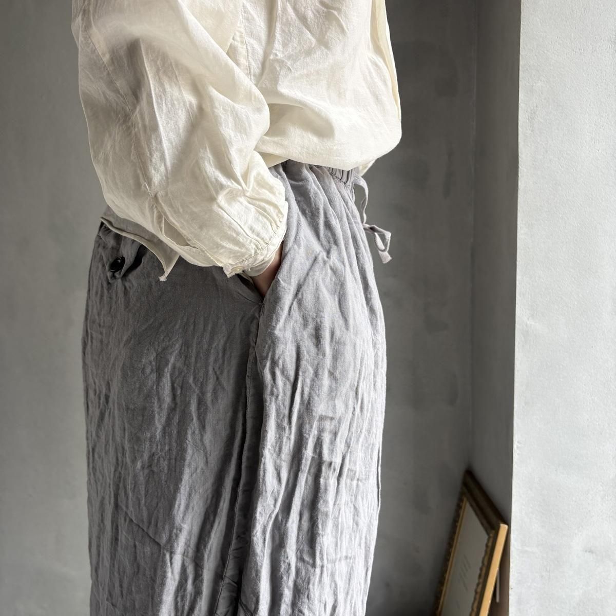 <img class='new_mark_img1' src='https://img.shop-pro.jp/img/new/icons13.gif' style='border:none;display:inline;margin:0px;padding:0px;width:auto;' />HALLELUJAH 4, Pantalon faunʥϥ ѥ ѥ󥿥 Charcoal Dyed
