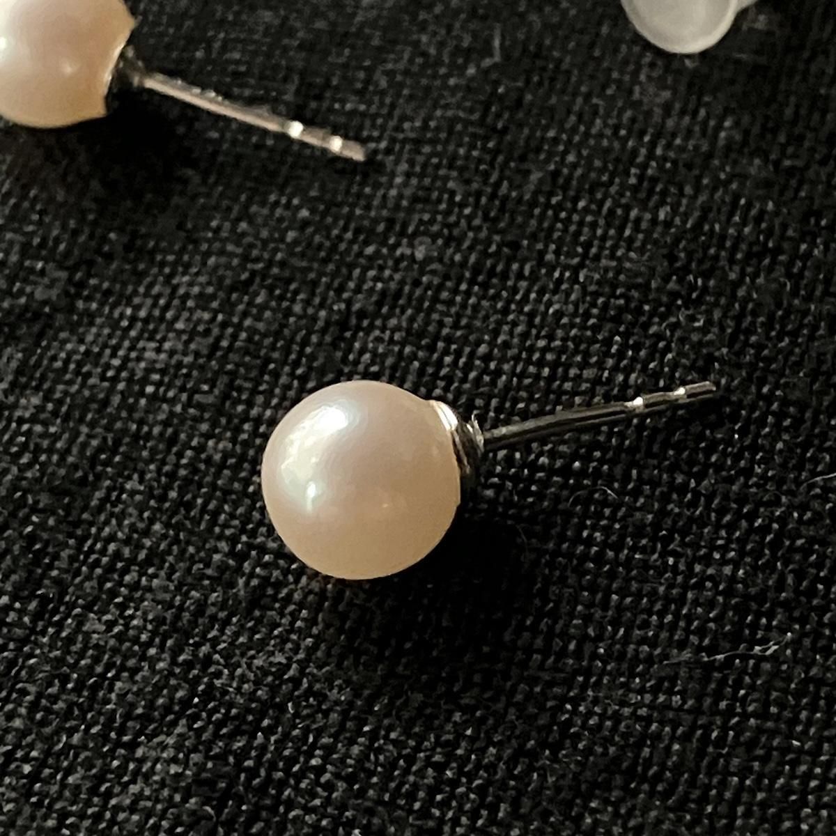 ơ С ѡ åɥԥSilver Pearl Earrings