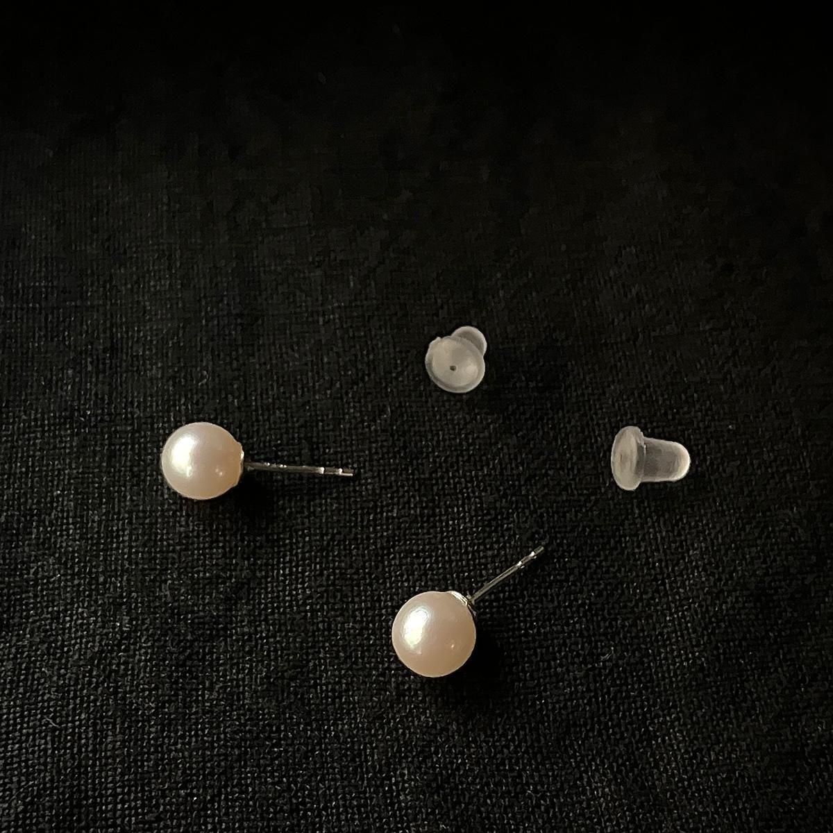 ơ С ѡ åɥԥSilver Pearl Earrings