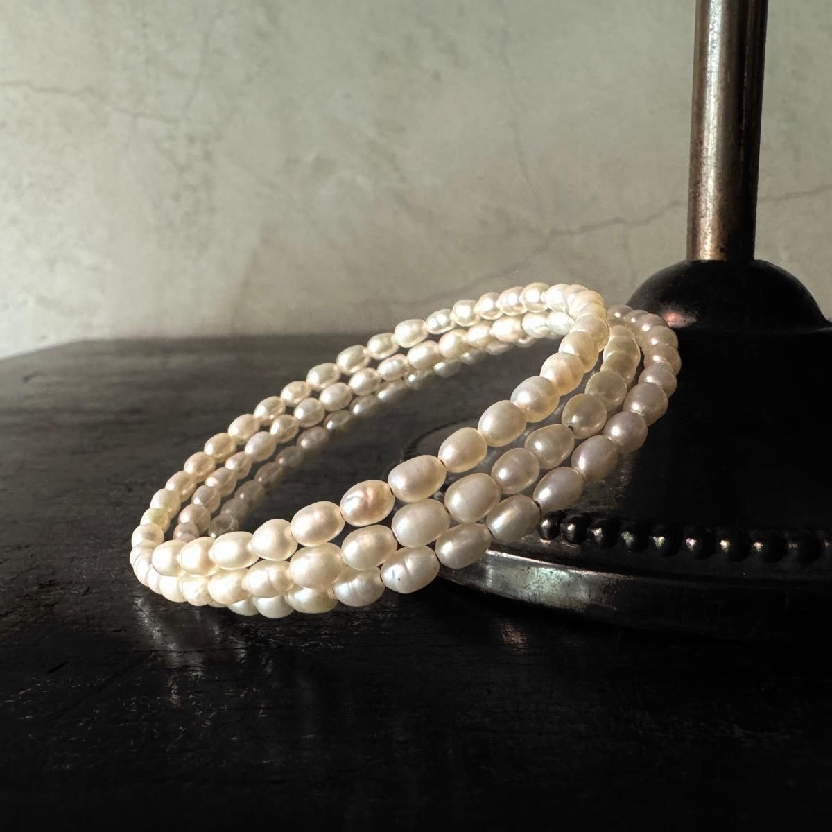ơ øѡ 磻䡼Х󥰥Silver Freshwater Pearl Bangle