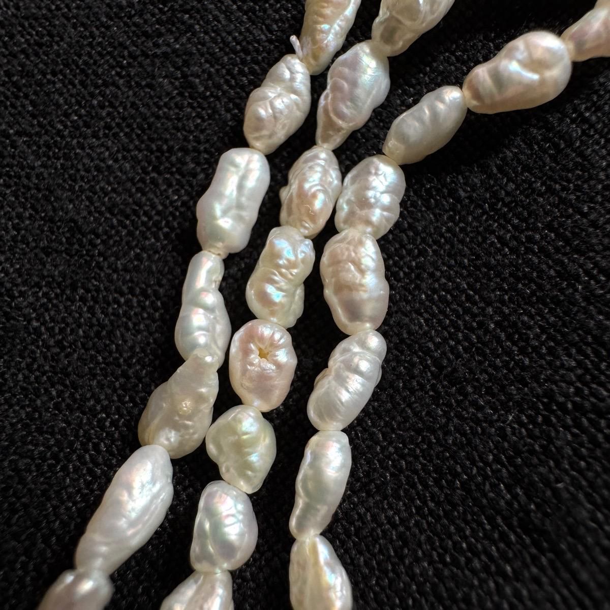 ơ С øѡ 3Ϣ֥쥹åȡSilver Freshwater Pearl Bracelet 