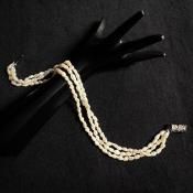 ơ С øѡ 3Ϣ֥쥹åȡSilver Freshwater Pearl Bracelet 