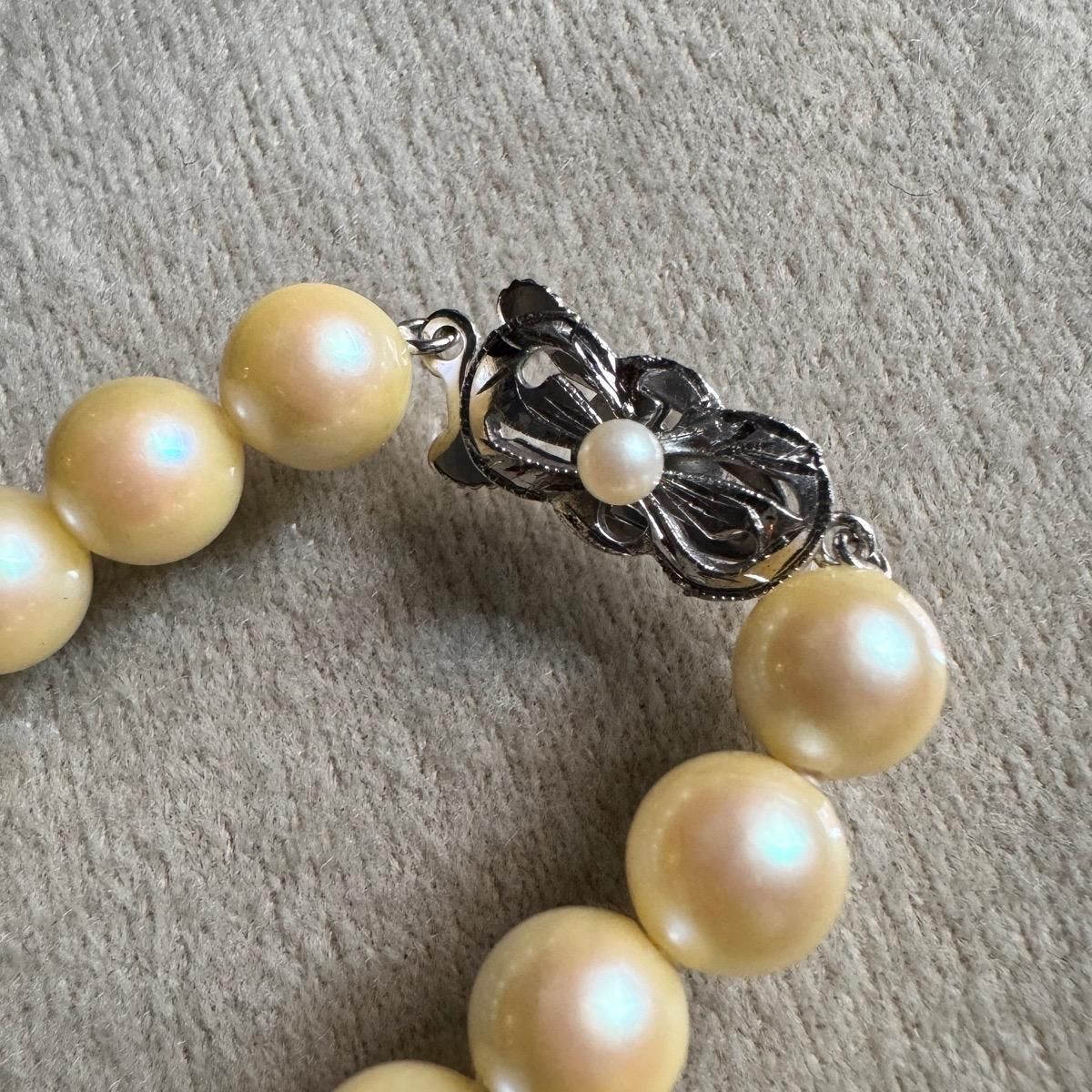 ơ С 饹ѡ ͥå쥹Silver Pearl Necklace˥ܥ󥯥饹