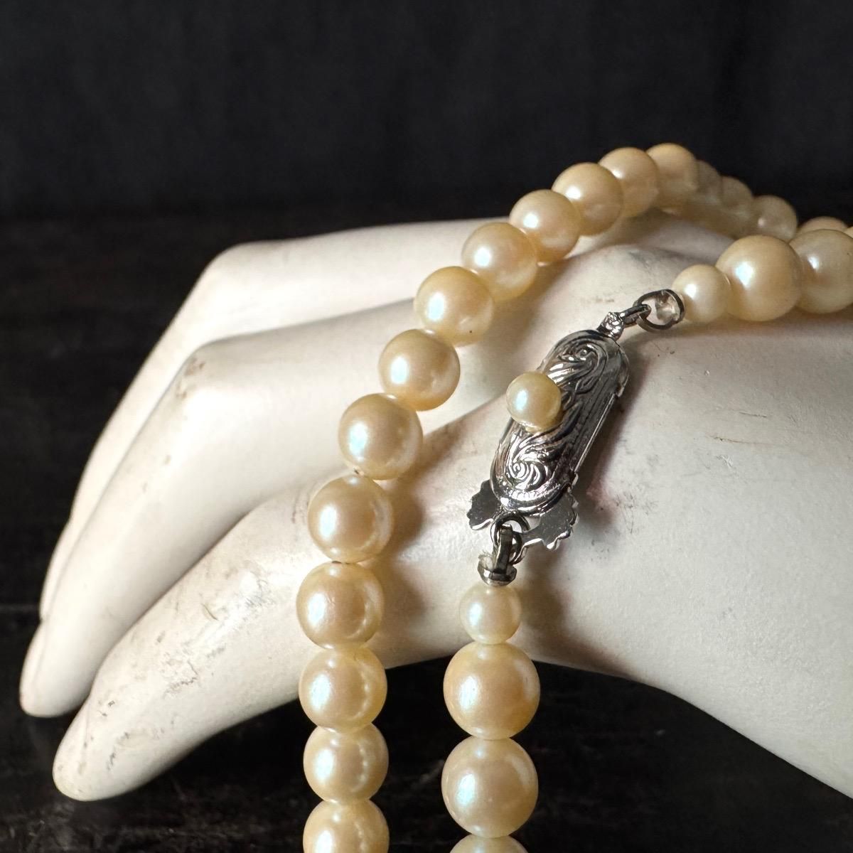 ơ С 饹ѡ ͥå쥹Silver Pearl Necklace