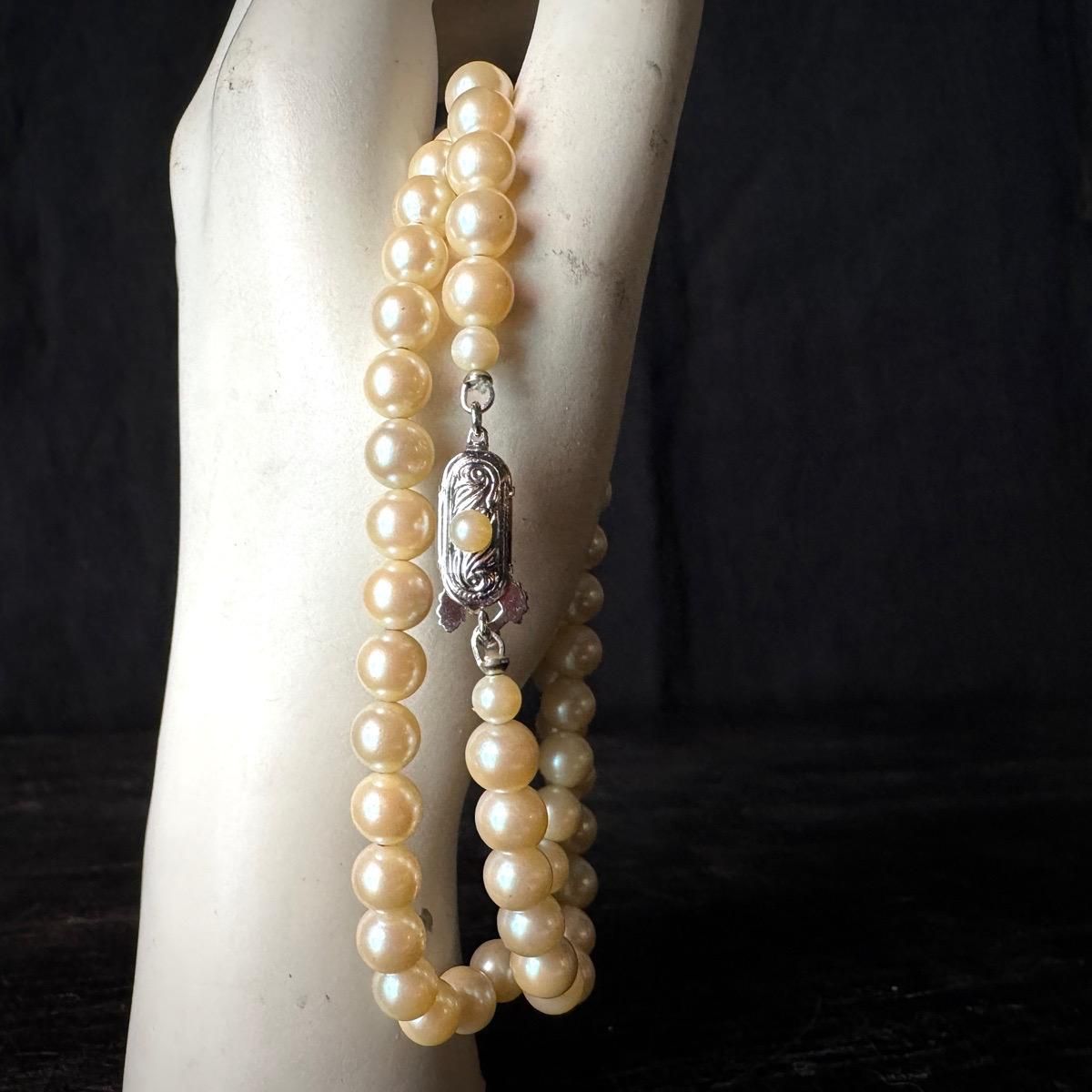 ơ С 饹ѡ ͥå쥹Silver Pearl Necklace