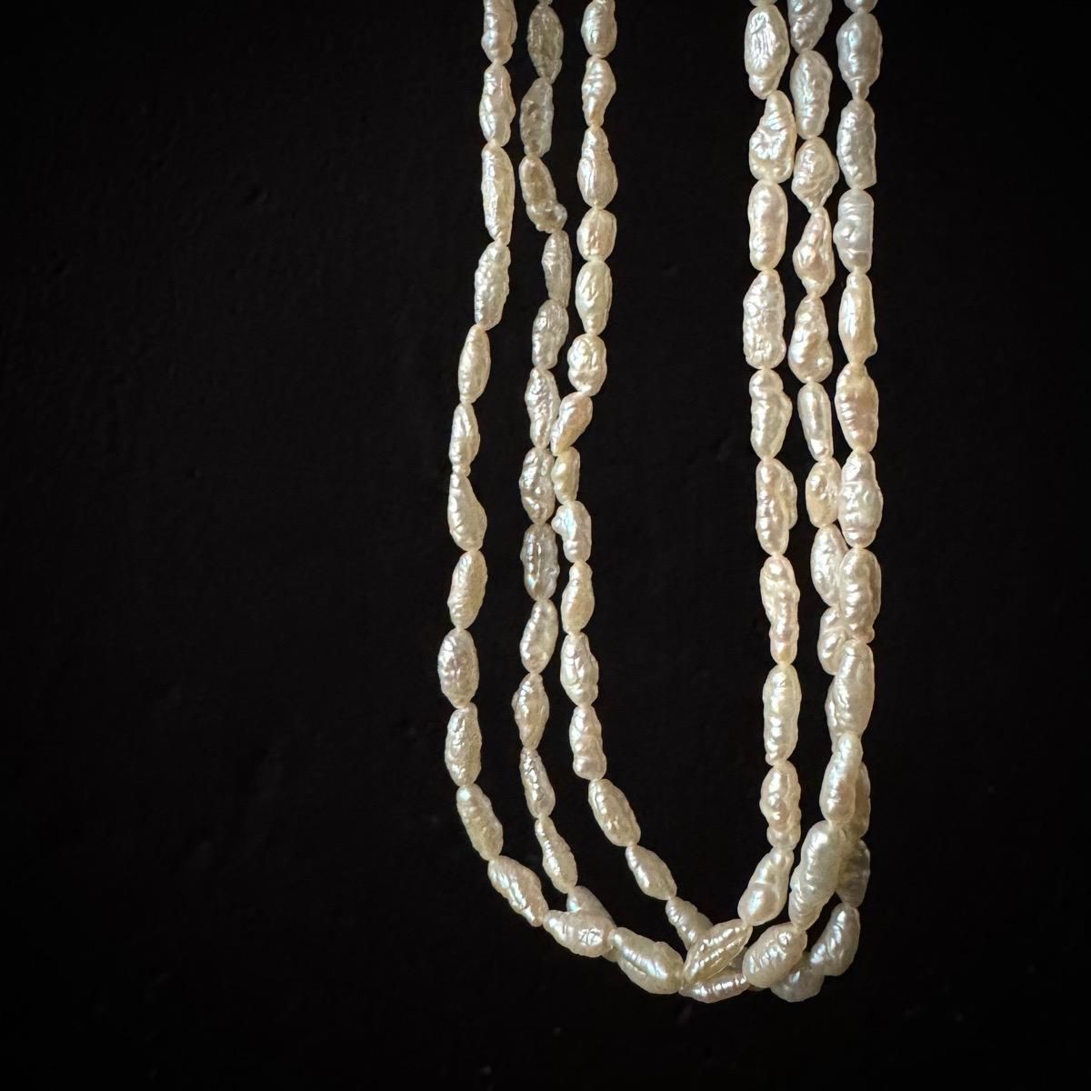 ơ С øѡ 3Ϣͥå쥹Silver Freshwater Pearl Necklace