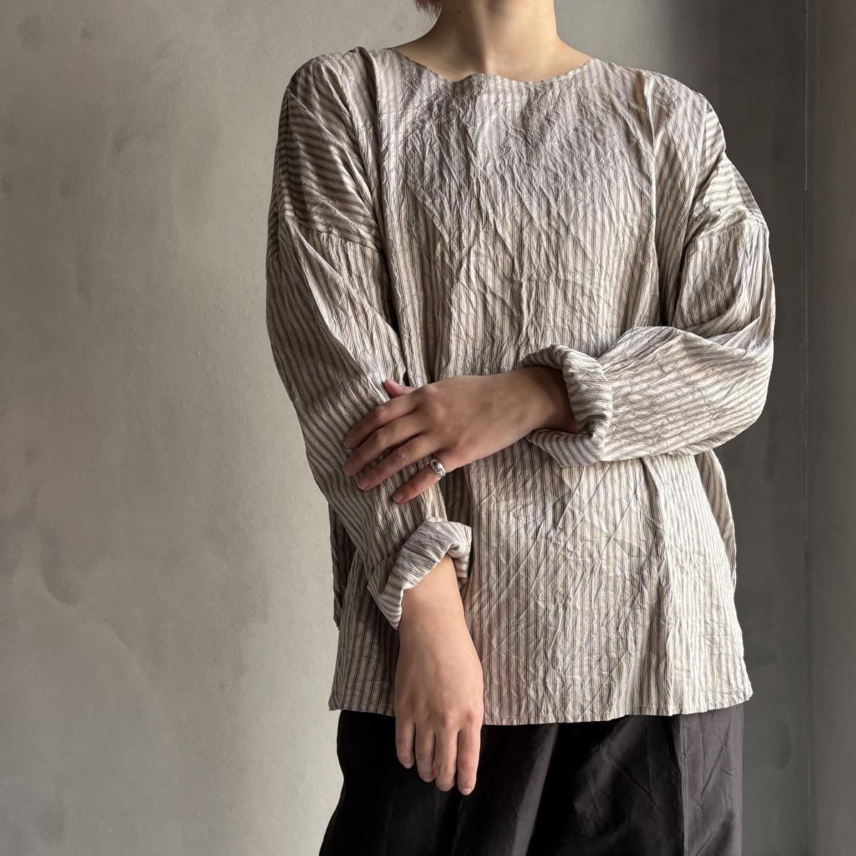 <img class='new_mark_img1' src='https://img.shop-pro.jp/img/new/icons13.gif' style='border:none;display:inline;margin:0px;padding:0px;width:auto;' />CHRISTIAN PEAU CP R/N LSʥꥹ ݡ ݶ Ĺµ åȥNAVY STRIPE
