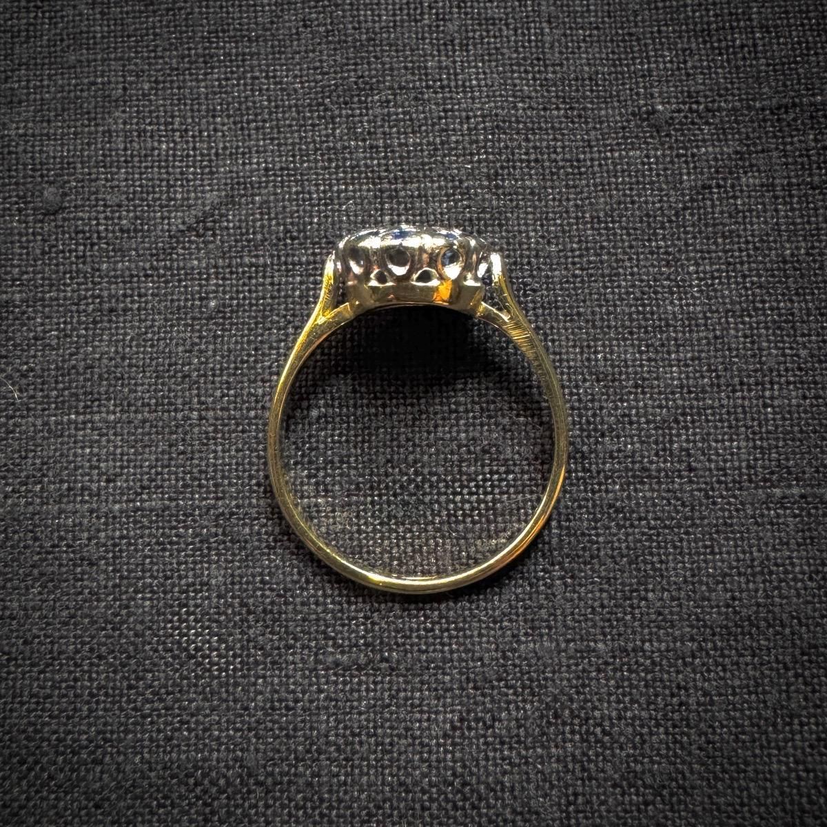 ơ 18   ե 饹󥰡18K Diamond Sapphire Ring