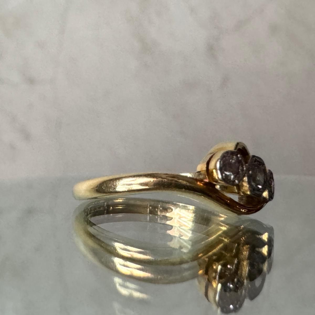 롦ǥ 18 ץ  ȥ󥰡18KYG Platinum Diamond Ring