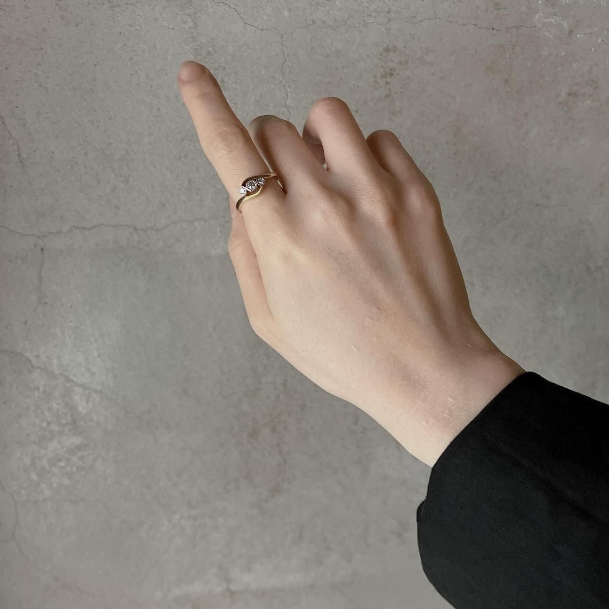 롦ǥ 18 ץ  ȥ󥰡18KYG Platinum Diamond Ring