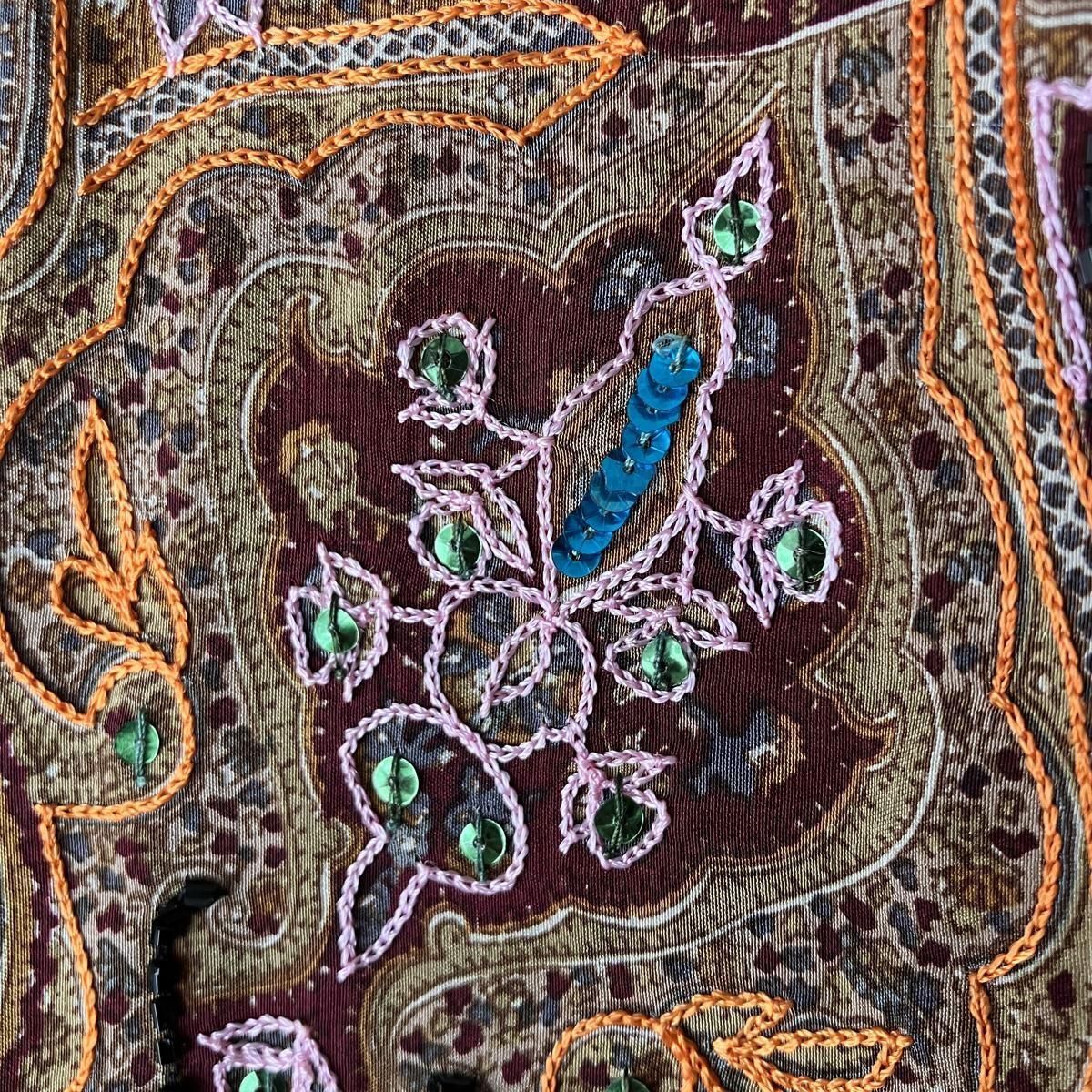 U.S. ơ ڥ꡼ ѥ󥳡ɽ ֥饦Vintage Paisley Sequin Embroidery Blouse