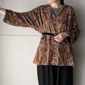 U.S. ơ ڥ꡼ ѥ󥳡ɽ ֥饦Vintage Paisley Sequin Embroidery Blouse