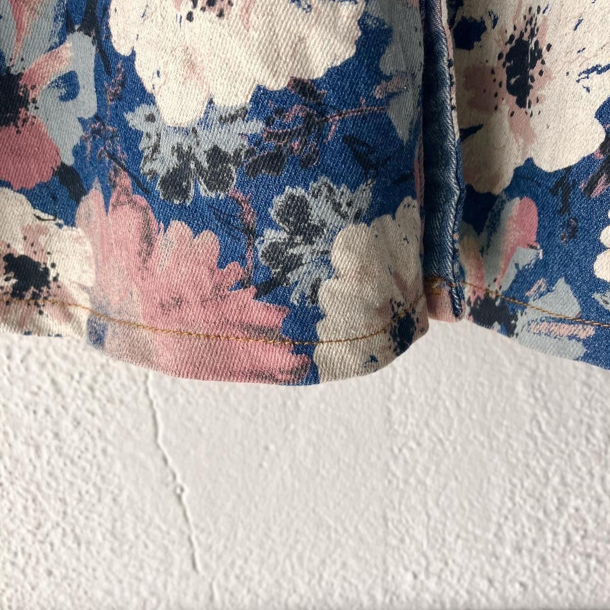 U.S. ơ ϥɥڥ  ǥ˥ॷġVintage Floral Print Denim Shirt