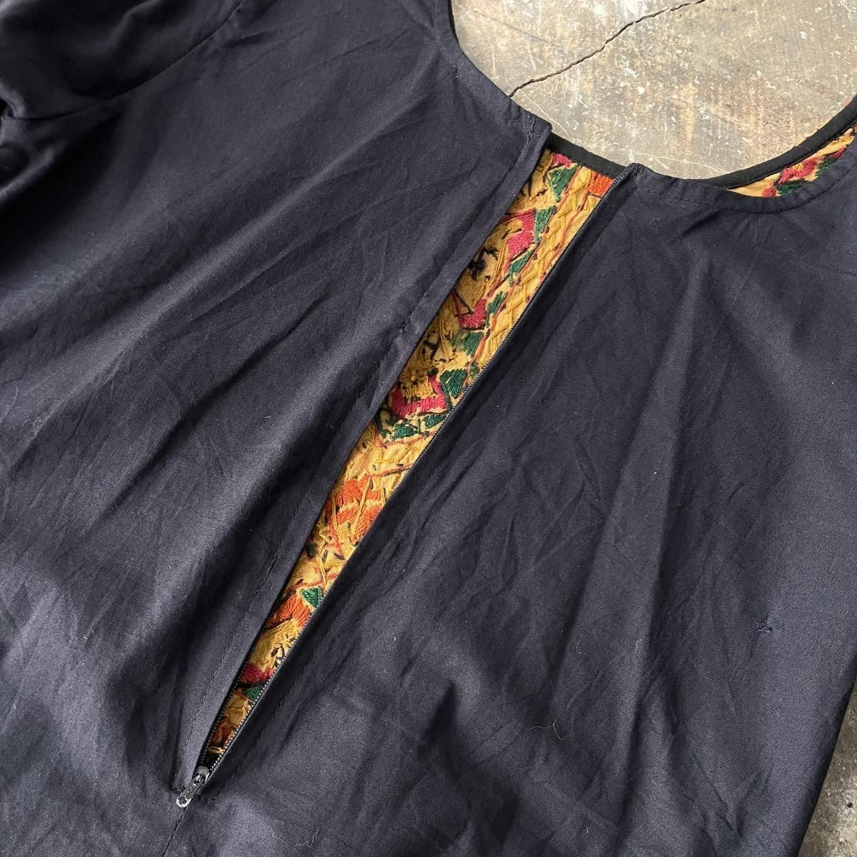 ơ  ߥ顼ɽ ʬµ ֥饦Vintage India Mirror Embroidery Sleeve Blouse