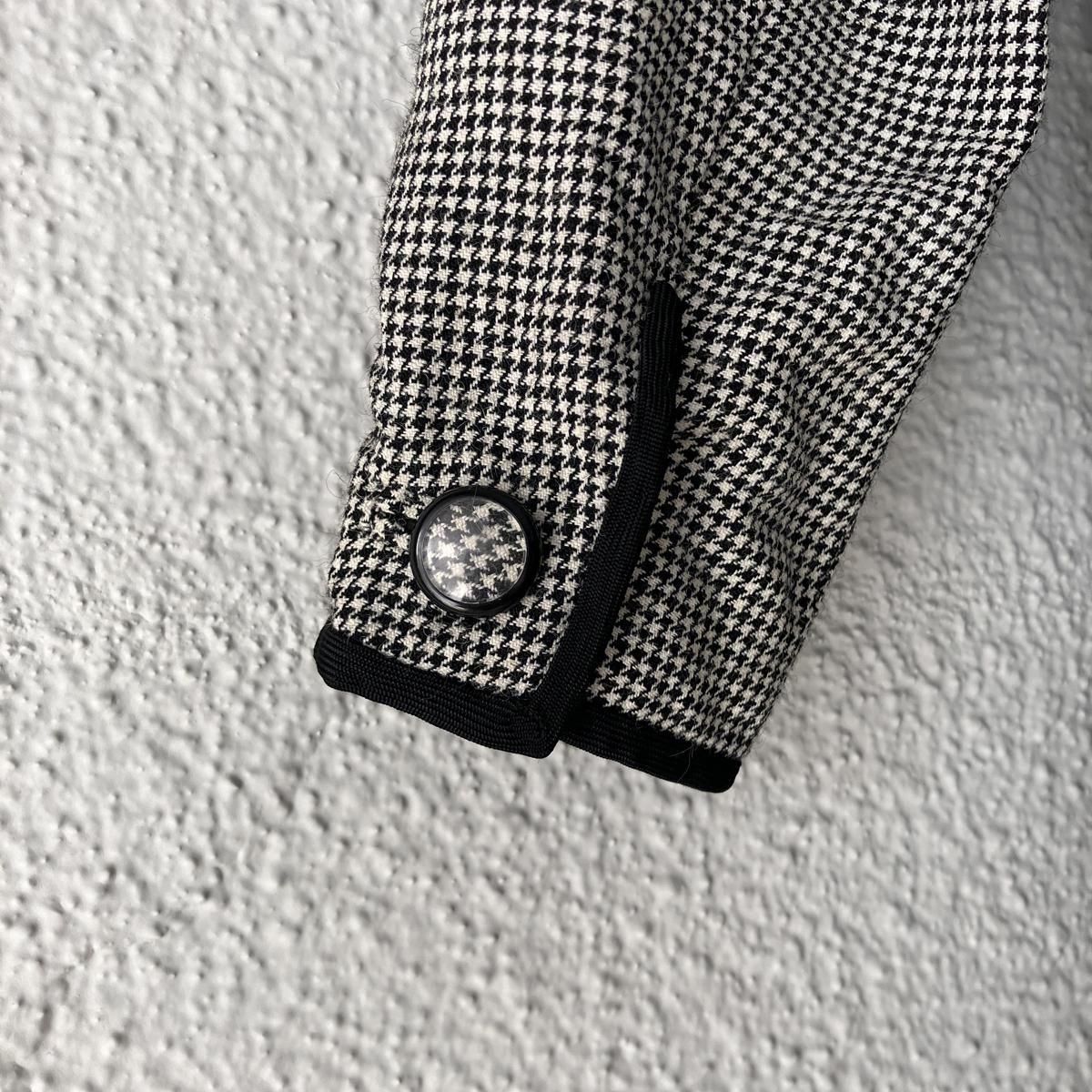 1960's ե Ļʻ ȡFrench Vintage Houndstooth Pattern Coat