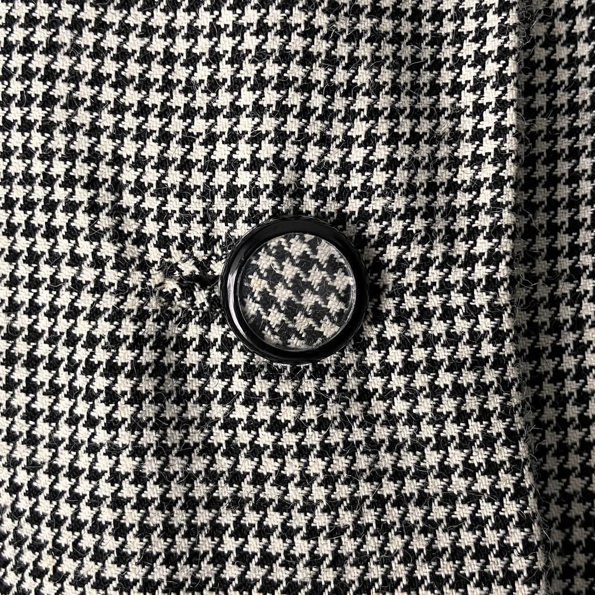 1960's ե Ļʻ ȡFrench Vintage Houndstooth Pattern Coat