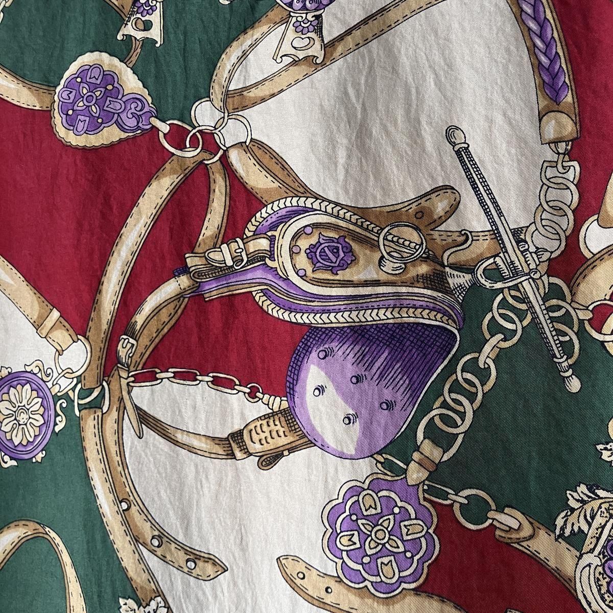 ե ơ 륯  ġFrench Vintage Silk Scarf Shirt