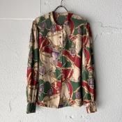 ե ơ 륯  ġFrench Vintage Silk Scarf Shirt