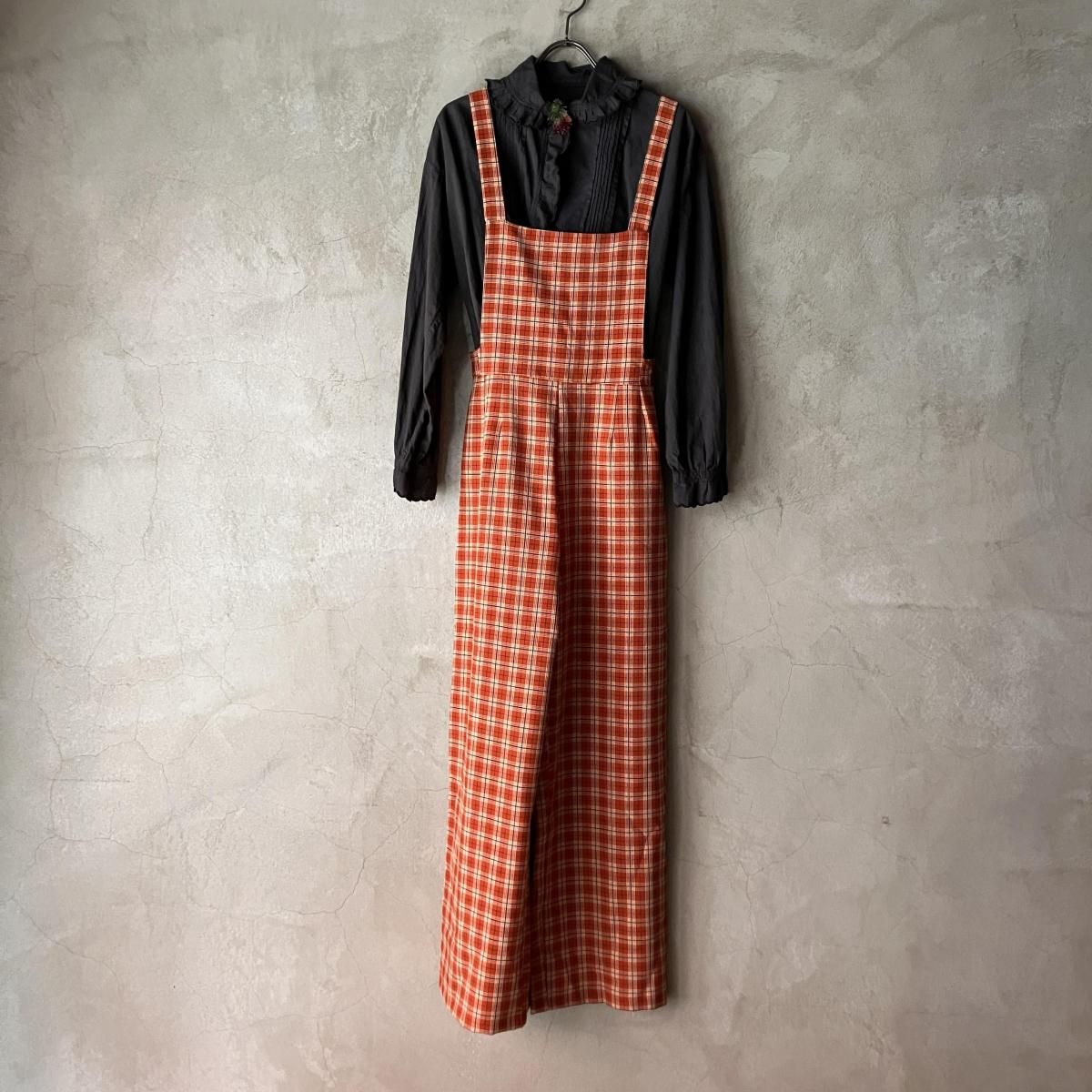 ե ơ å ڥåȡFrench Vintage Check Salopette