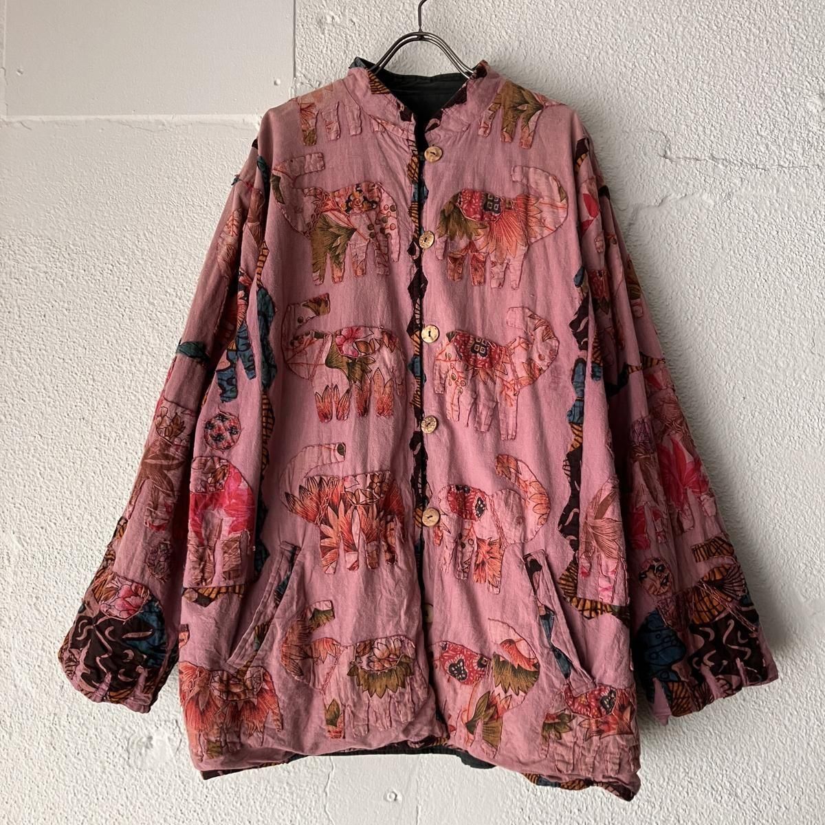 ơ ѥå С֥ 㥱åȡIndian Vintage Patchwork Reversible Jacket