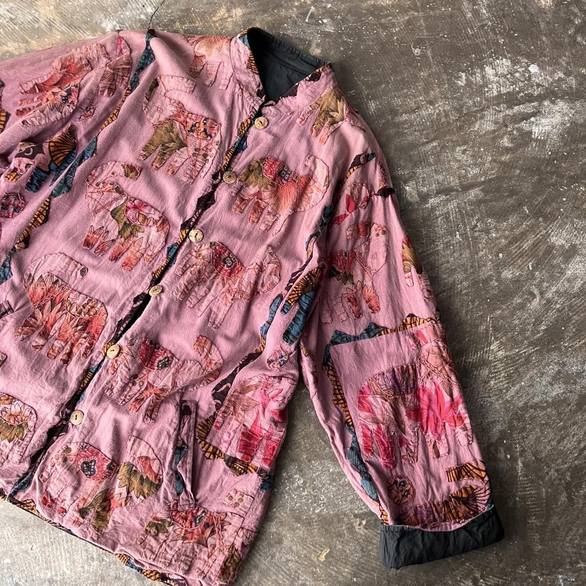  ơ ѥå С֥ 㥱åȡIndian Vintage Patchwork Reversible Jacket