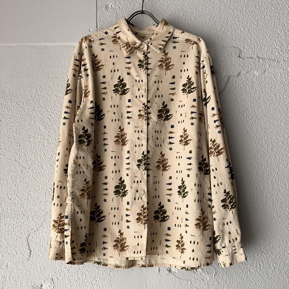 U.S. ơ åȥ ĥ꡼ץ ǥ ġVintage Cotton Print Corduroy Shirt