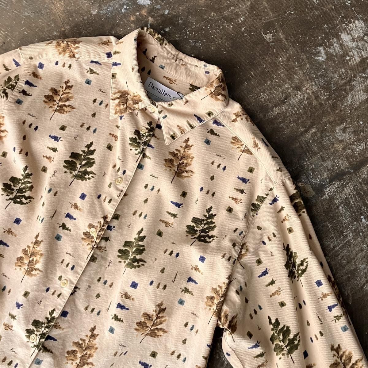 U.S. ơ åȥ ĥ꡼ץ ǥ ġVintage Cotton Print Corduroy Shirt