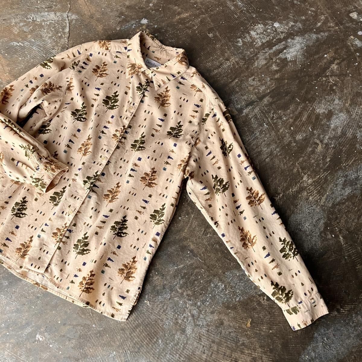 U.S. ơ åȥ ĥ꡼ץ ǥ ġVintage Cotton Print Corduroy Shirt