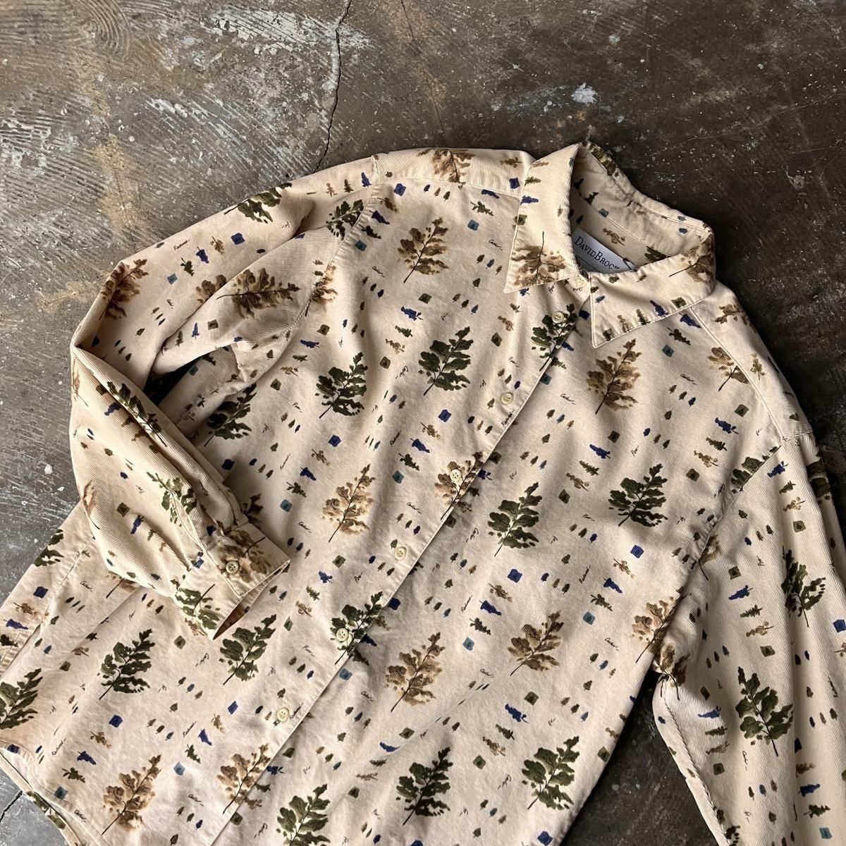 U.S. ơ åȥ ĥ꡼ץ ǥ ġVintage Cotton Print Corduroy Shirt