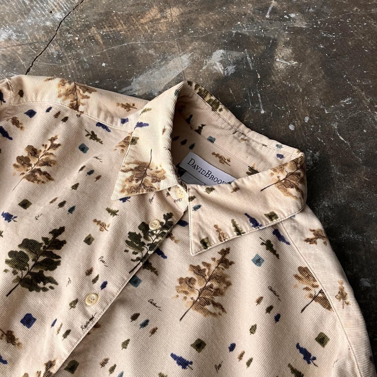 U.S. ơ åȥ ĥ꡼ץ ǥ ġVintage Cotton Print Corduroy Shirt
