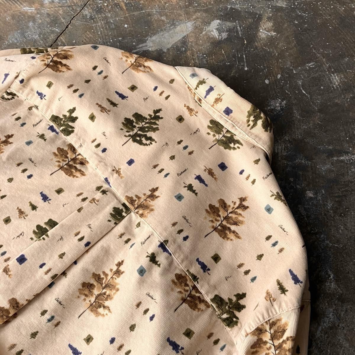 U.S. ơ åȥ ĥ꡼ץ ǥ ġVintage Cotton Print Corduroy Shirt