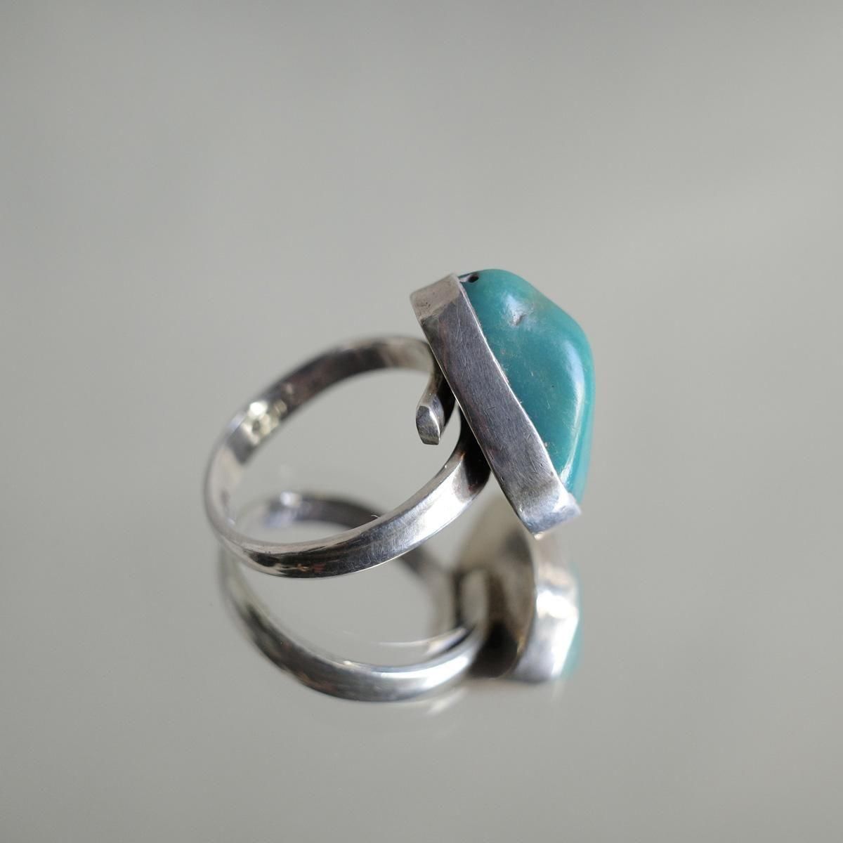 <img class='new_mark_img1' src='https://img.shop-pro.jp/img/new/icons13.gif' style='border:none;display:inline;margin:0px;padding:0px;width:auto;' />ᥭ С  Mexican Silver Ring Turquoise