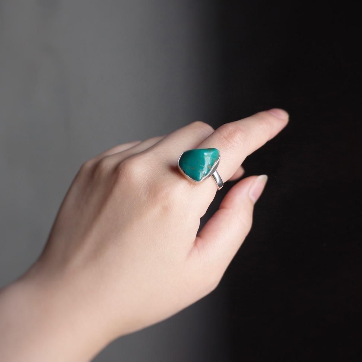 <img class='new_mark_img1' src='https://img.shop-pro.jp/img/new/icons13.gif' style='border:none;display:inline;margin:0px;padding:0px;width:auto;' />ᥭ С  Mexican Silver Ring Turquoise