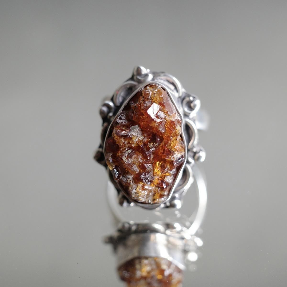 <img class='new_mark_img1' src='https://img.shop-pro.jp/img/new/icons13.gif' style='border:none;display:inline;margin:0px;padding:0px;width:auto;' />ᥭ С  ȥMexican Silver Ring Citrine