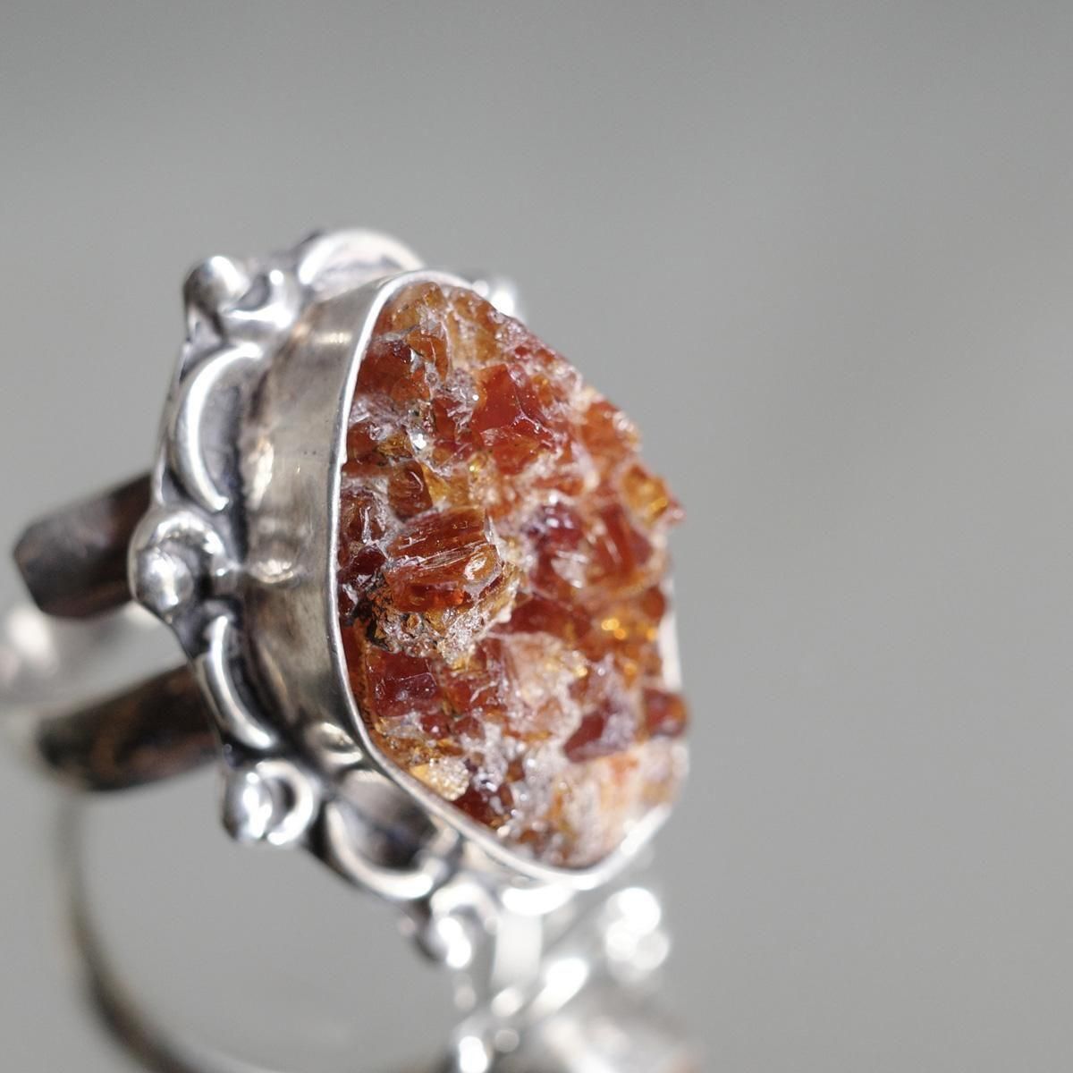 <img class='new_mark_img1' src='https://img.shop-pro.jp/img/new/icons13.gif' style='border:none;display:inline;margin:0px;padding:0px;width:auto;' />ᥭ С  ȥMexican Silver Ring Citrine