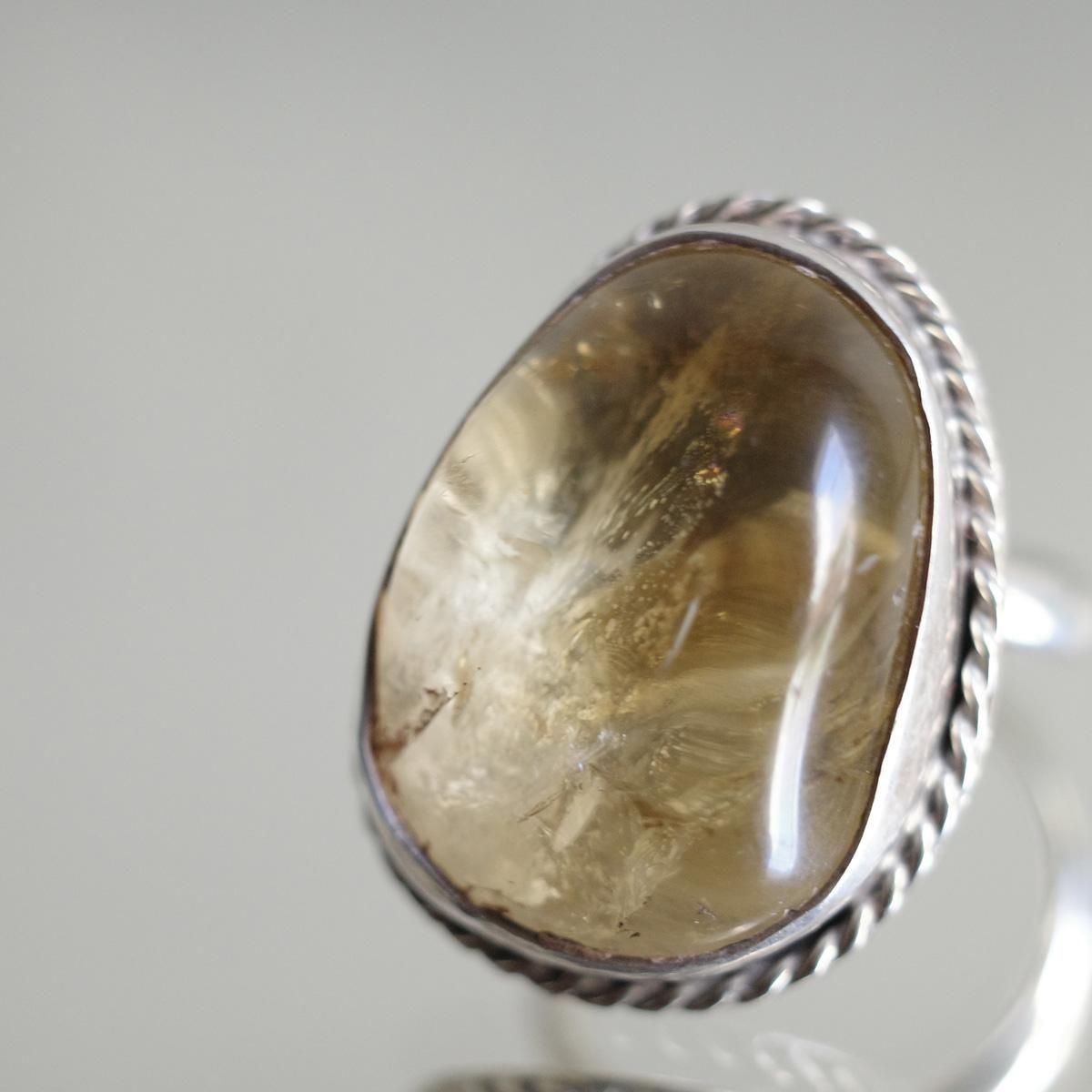 <img class='new_mark_img1' src='https://img.shop-pro.jp/img/new/icons13.gif' style='border:none;display:inline;margin:0px;padding:0px;width:auto;' />ᥭ С  ȥMexican Silver Ring Citrine