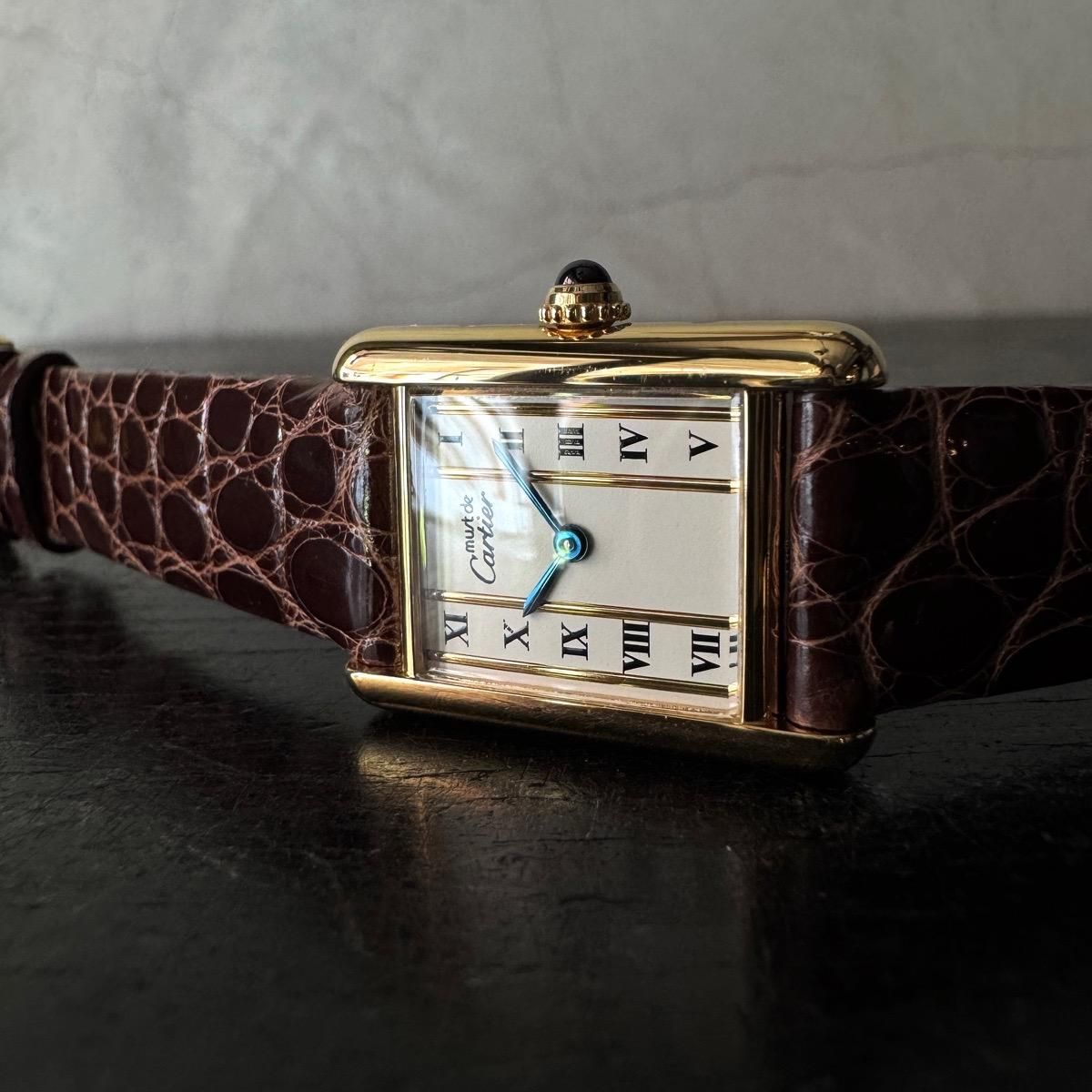 Cartier MUST TANK （カルティエ マスト タンク）縦ローマン SM 純正