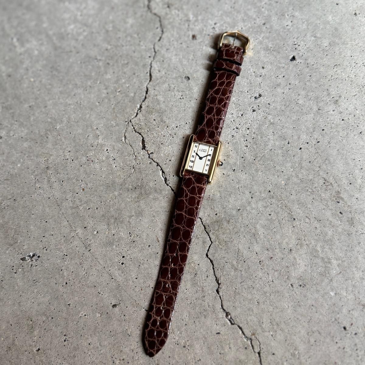 Cartier MUST TANK （カルティエ マスト タンク）縦ローマン SM 純正