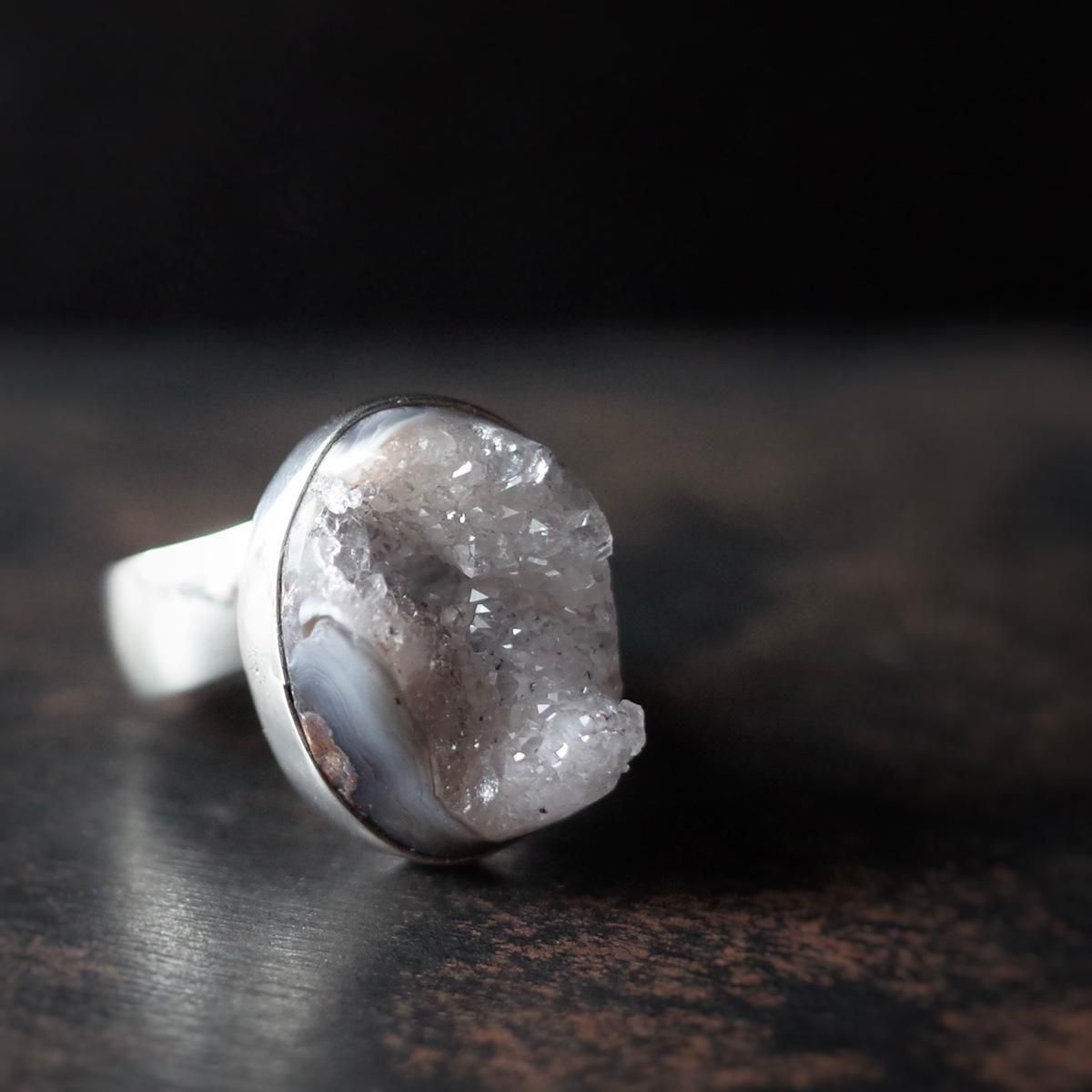 <img class='new_mark_img1' src='https://img.shop-pro.jp/img/new/icons13.gif' style='border:none;display:inline;margin:0px;padding:0px;width:auto;' />ᥭ С  ɡMexican Silver Ring Geode