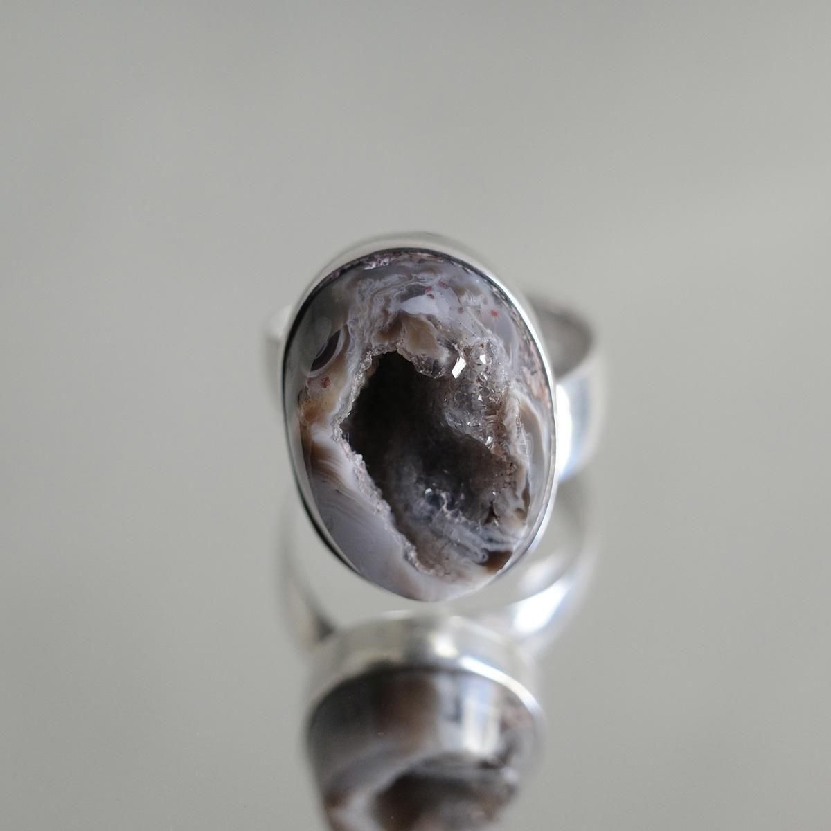 <img class='new_mark_img1' src='https://img.shop-pro.jp/img/new/icons13.gif' style='border:none;display:inline;margin:0px;padding:0px;width:auto;' />ᥭ С  ɡMexican Silver Ring Geode
