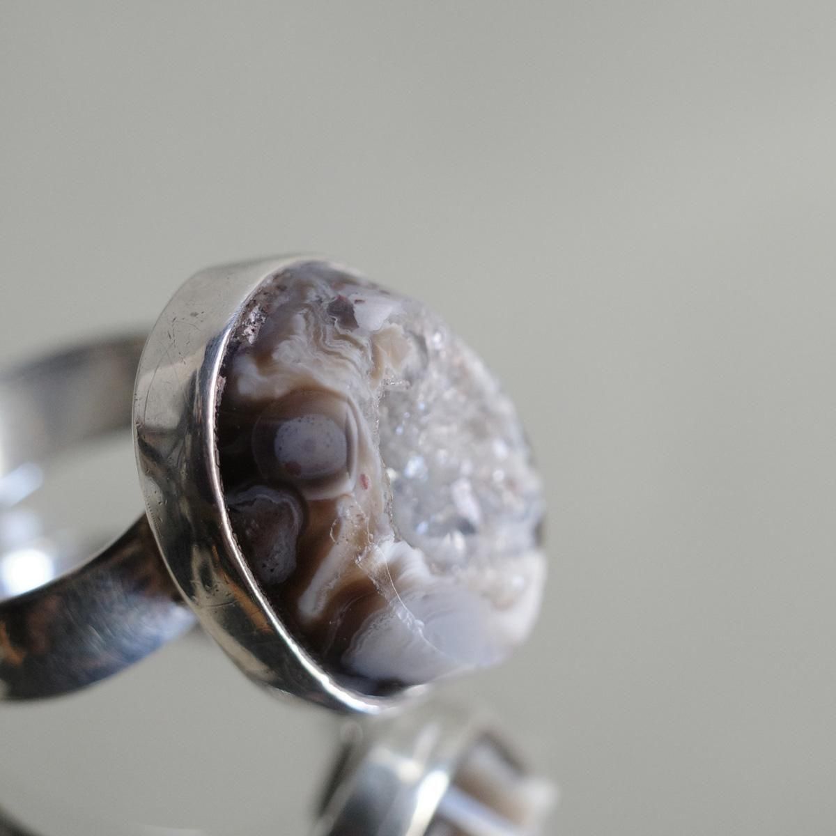 <img class='new_mark_img1' src='https://img.shop-pro.jp/img/new/icons13.gif' style='border:none;display:inline;margin:0px;padding:0px;width:auto;' />ᥭ С  ɡMexican Silver Ring Geode