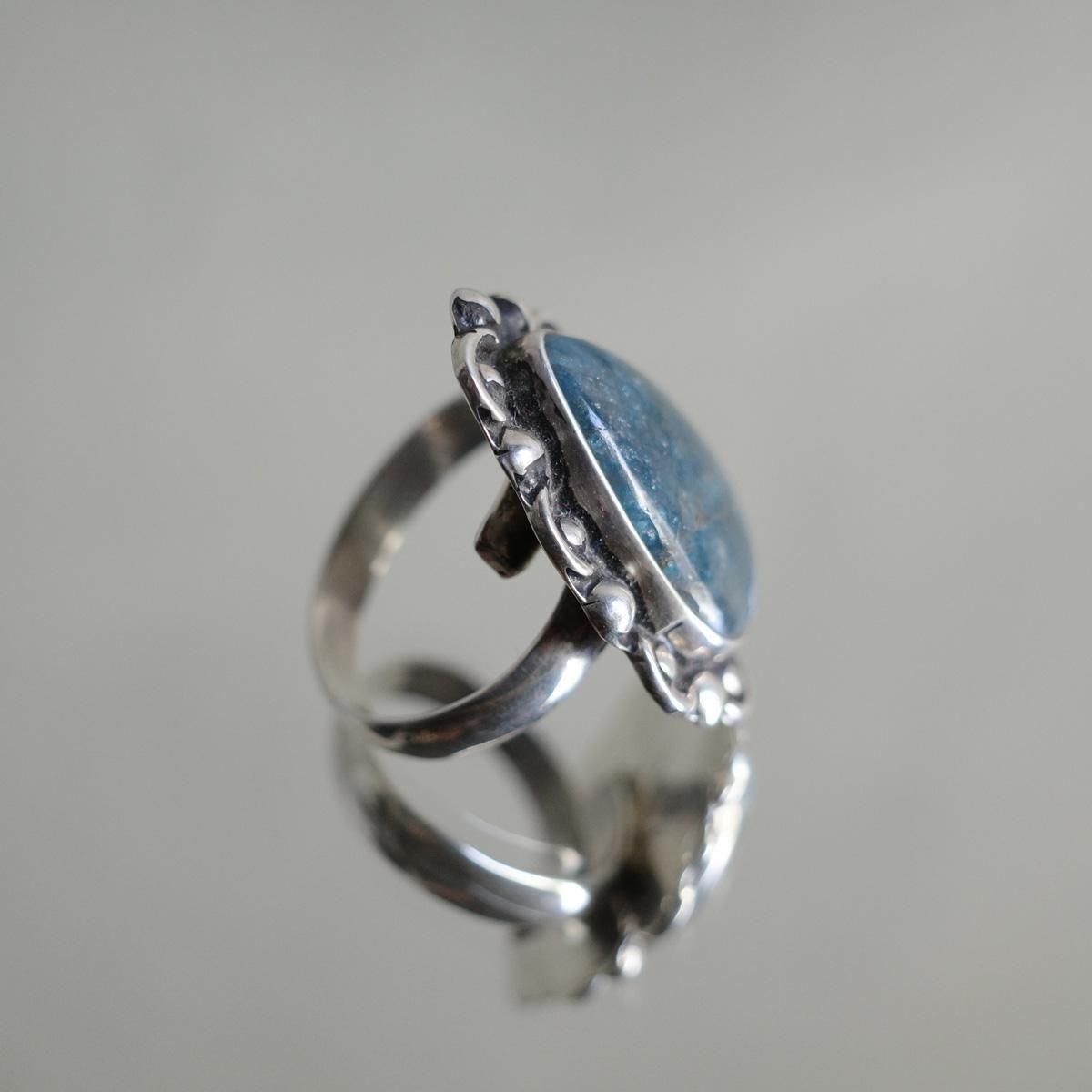 <img class='new_mark_img1' src='https://img.shop-pro.jp/img/new/icons13.gif' style='border:none;display:inline;margin:0px;padding:0px;width:auto;' />ᥭ С  ޥMexican Silver Ring Aquamarine