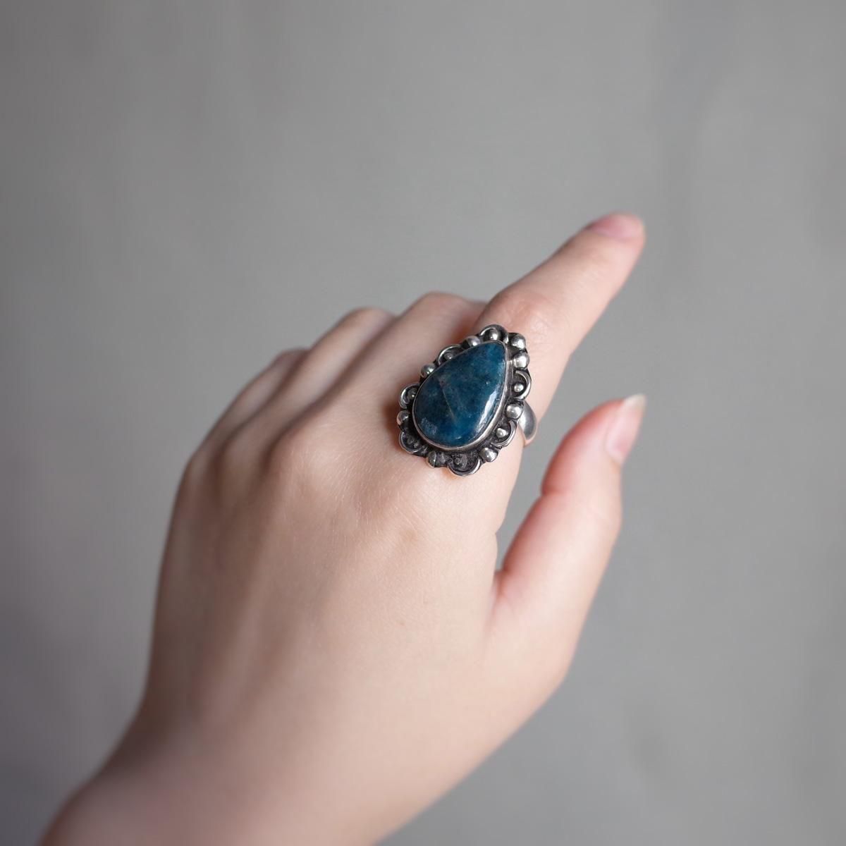<img class='new_mark_img1' src='https://img.shop-pro.jp/img/new/icons13.gif' style='border:none;display:inline;margin:0px;padding:0px;width:auto;' />ᥭ С  ޥMexican Silver Ring Aquamarine